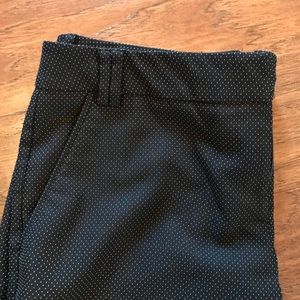 Navy pin dot trousers